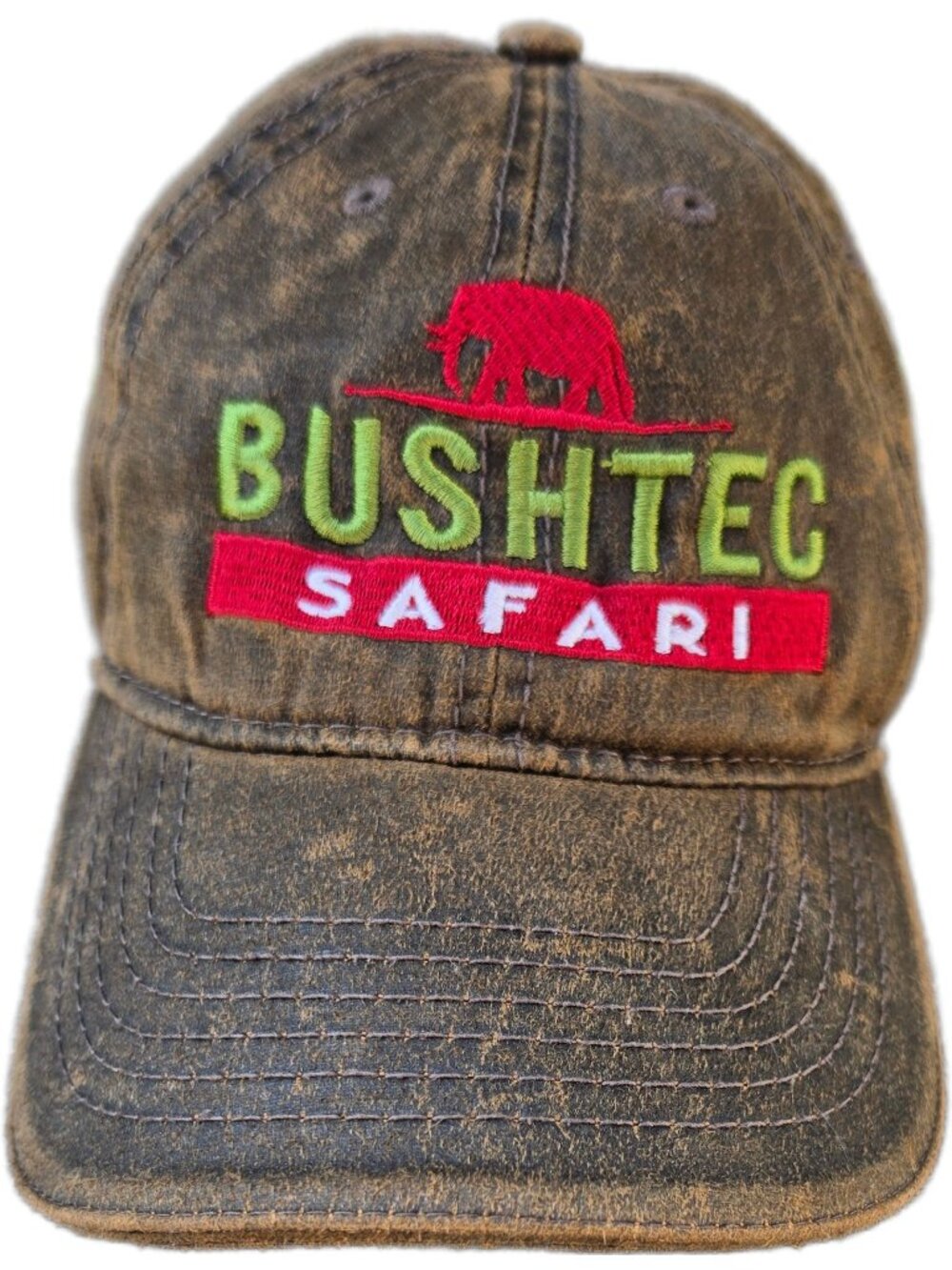 Bushtec Safari Distressed Brown Cotton Baseball Hat Cap